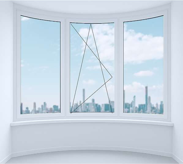 Полукруглое остекление лоджии