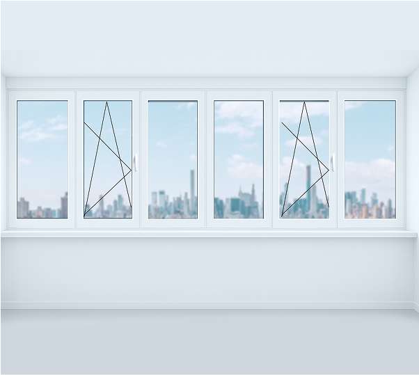 Лоджия прямая  от парапета