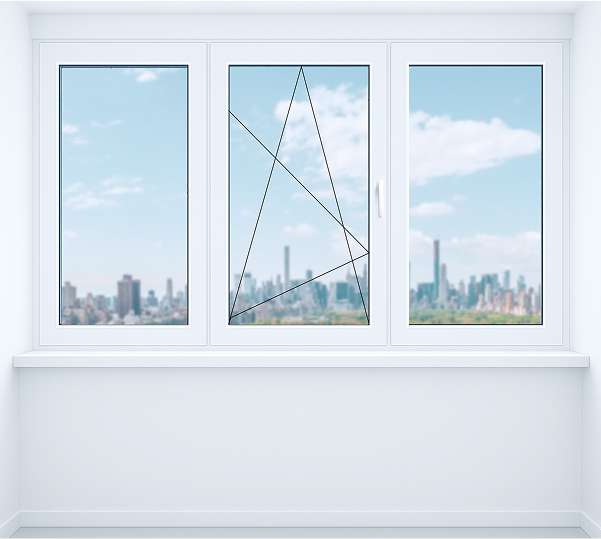 Лоджия прямая  от парапета