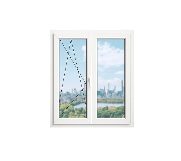 Двухсекционное окно