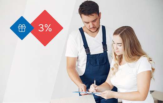 Скидка 3% тем, кто привык быстро принимать решение!